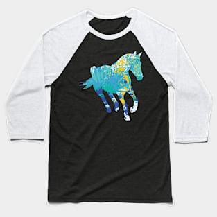 Cool horse horses colorful animal TShirt Baseball T-Shirt